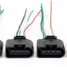 Ignition Coil, Coil Pack Replacement Connector - Harness - Set of 4 - Fits VW, Volkswagen and Audi 1.8T, 2.0T, 2.5L, 3.2L, 4.2L Vehicles