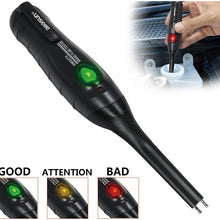 Allsun Portable Brake Fluid Tester Auto Tools Diagnostic Testing Tool Automotive Brakes Calibrated For DOT 3, DOT4, and DOT 5 with 1 LED Indicator