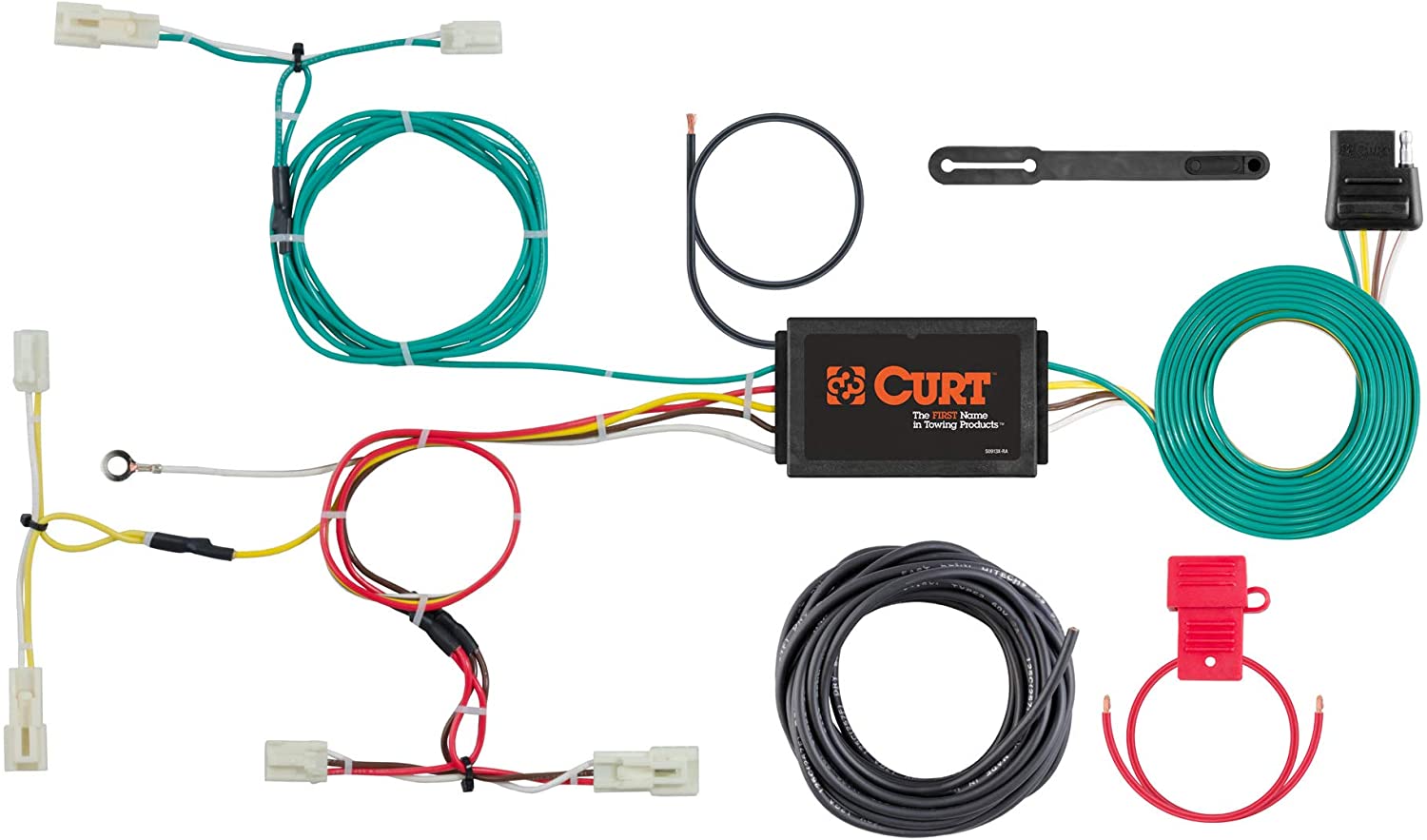 CURT 56311 Vehicle-Side Custom 4-Pin Trailer Wiring Harness, Select Scion iA