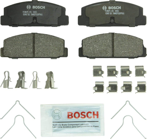 Bosch BP332 QuietCast Premium Semi-Metallic Disc Brake Pad Set For Mazda: 2003-2005 6, 2003 Protege, 1984-1995 RX-7; Rear
