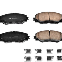 Power Stop 17-1210, Z17 Front Ceramic Brake Pads with Hardware