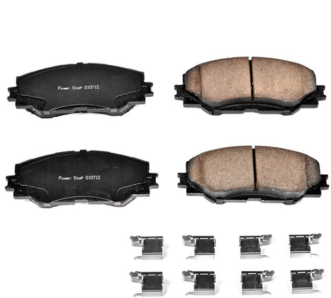 Power Stop 17-1210, Z17 Front Ceramic Brake Pads with Hardware