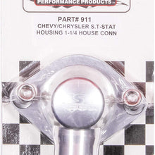 CSR Performance Products 911C Clear Anodized Swivel Style Thermostat Housing for GM and Mopar Engine using 1-1/4" Hose