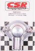 CSR Performance Products 911C Clear Anodized Swivel Style Thermostat Housing for GM and Mopar Engine using 1-1/4