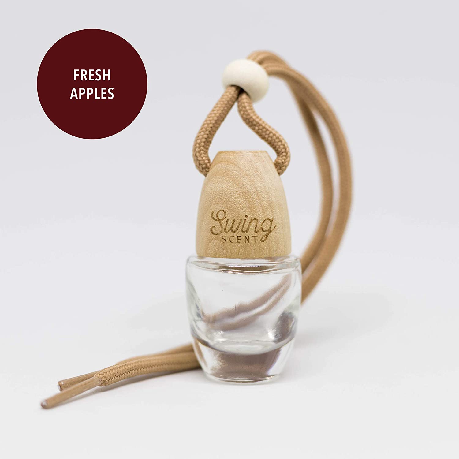 Swing Scent Air Freshener (Fresh Apples) Hanging Fragrance Diffuser For Car or Small Space