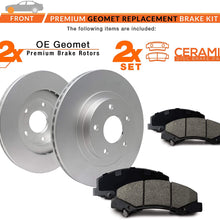 [Front] Max Brakes Geomet OE Rotors with Carbon Ceramic Pads KT035661