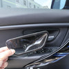 Carbon Fiber ABS Plastic Interior Door Handle Bowl Cover Trim For BMW 3 4 Series f30 f32 f35 316i 318i 320li 2013-2018