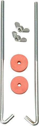 Road Power 966-10 General Motors J Hook Battery Hold down bolts, 2-Pack, Chrome, 10-Inch