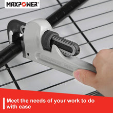 MAXPOWER 14-Inch Heavy Duty Aluminum Straight Pipe Wrench 14-Inch Plumbing Wrench