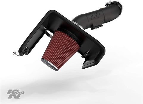 K&N Cold Air Intake Kit: High Performance, Guaranteed to Increase Horsepower: 2012-2019 Toyota Tundra 5.7L V8,63-9036