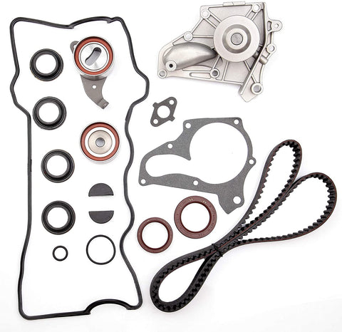 CCIYU Timing Belt Water Pump with Gasket Tensioner Bearing Fits 1987-2001 Toyota Camry Celica RAV4 Solara 2.0L 2.2L DOHC 3SFE 5SFE