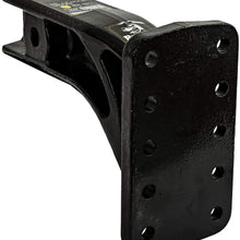 Buyers Products 3 Inch Pintle Hook Mount - 4 Position, 10 Inch Solid Shank (PM3109)