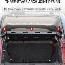 RT-TCZ for Jeep JK JL Interior Rear Cargo Basket Rack Solid Metal Luggage Storage Carrier for 2011-2018 Jeep Wrangler JK & 2018-2021 JL Unlimited Sahara Sport Rubicon Accessories 4 Door Only