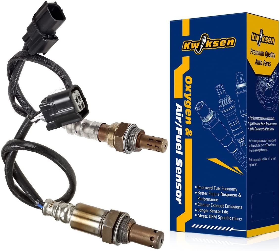 2pcs Air Fuel Ratio Sensor Upstream and Downstream O2 Oxygen Sensor 234-9124 234-4350 Sensor 1 Sensor 2 Replacement for Honda Civic 1.8L Gas Engine 2007 2008 2009 2010 2011