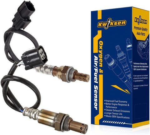 2pcs Air Fuel Ratio Sensor Upstream and Downstream O2 Oxygen Sensor 234-9124 234-4350 Sensor 1 Sensor 2 Replacement for Honda Civic 1.8L Gas Engine 2007 2008 2009 2010 2011