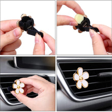 Mudder 8 Pieces Daisy Flowers Air Vent Clips Car Freshener Clip Air Vent Decorative Clip for Car Air Vent Decorations Accessories