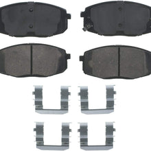 Wagner QuickStop ZD1397 Ceramic Disc Pad Set Includes Pad Installation Hardware, Front