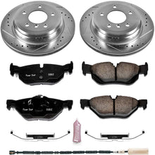 Power Stop K7008 Rear Brake Kit with Drilled/Slotted Brake Rotors and Z23 Evolution Ceramic Brake Pads