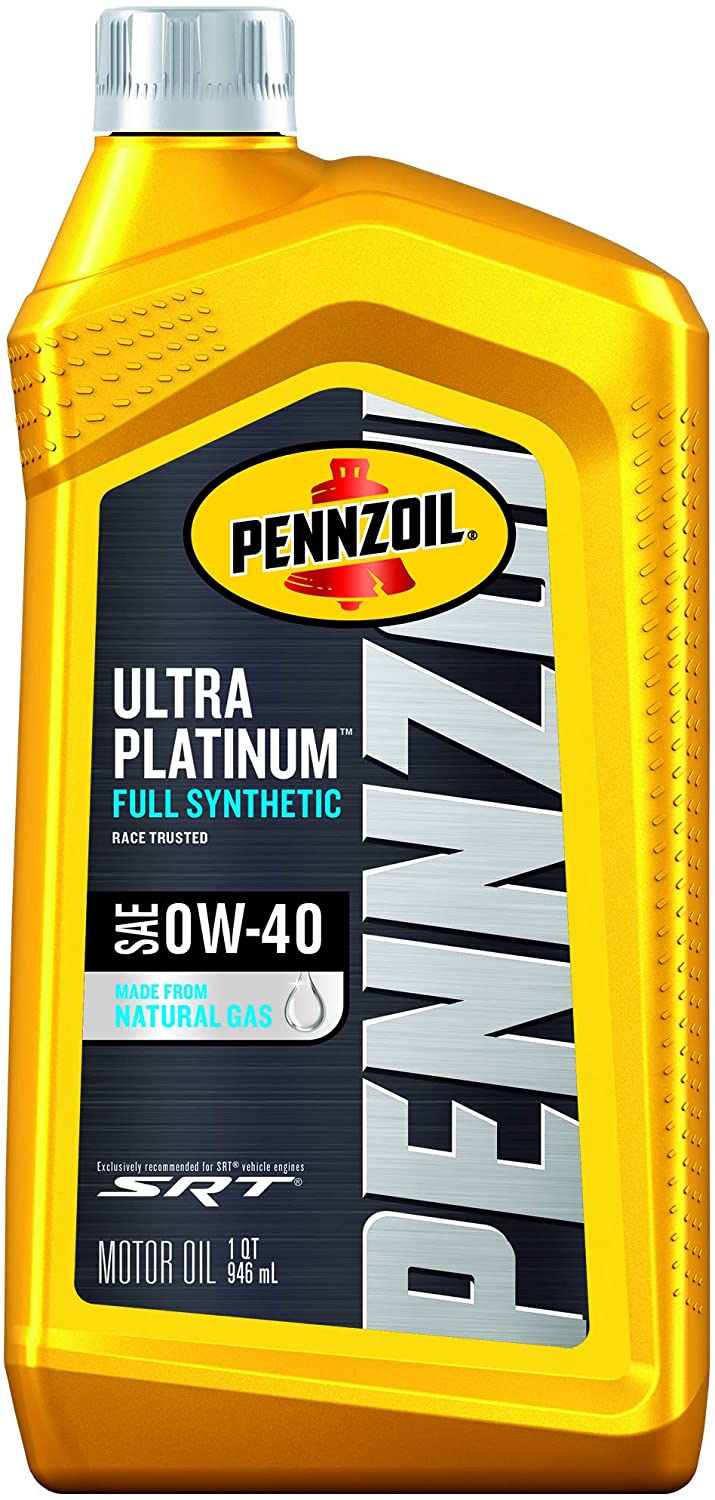 Pennzoil Ultra Platinum Full Synthetic 0W-40 Motor Oil (1 Quart, Case of 6)