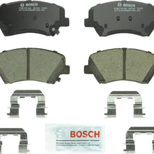 Bosch BC1543 QuietCast Premium Ceramic Disc Brake Pad Set For: Hyundai Elantra, Elantra Coupe, Elantra GT; Kia Forte, Forte5, Forte Koup, Front