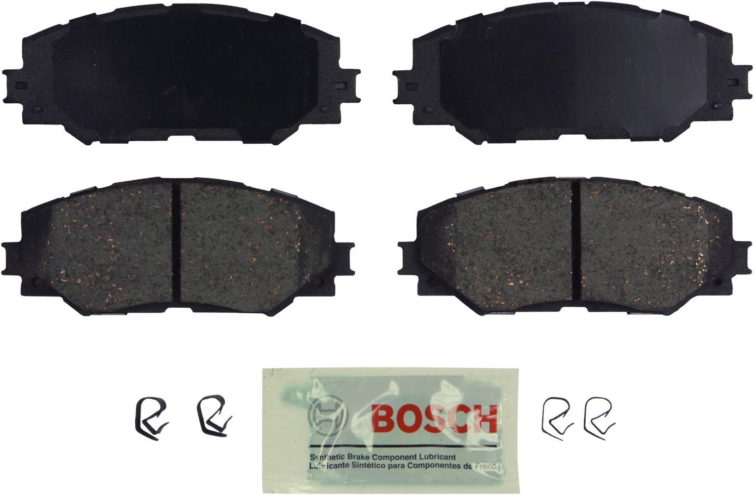 Bosch BE1210 Blue Disc Brake Pad Set for Select Lexus HS250h; Pontiac Vibe; Scion xA, xD; and Toyota Corolla, Matrix, Prius V, RAV4 - FRONT