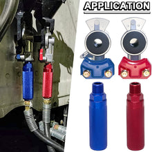 KOOTANS Service and Emergency Glad Hands and Anodized Aluminum Extension Handles Grips Set for Semi Truck Trailer Tractor RVs, Air Brake Coupling Handshake, Gladhands Connector