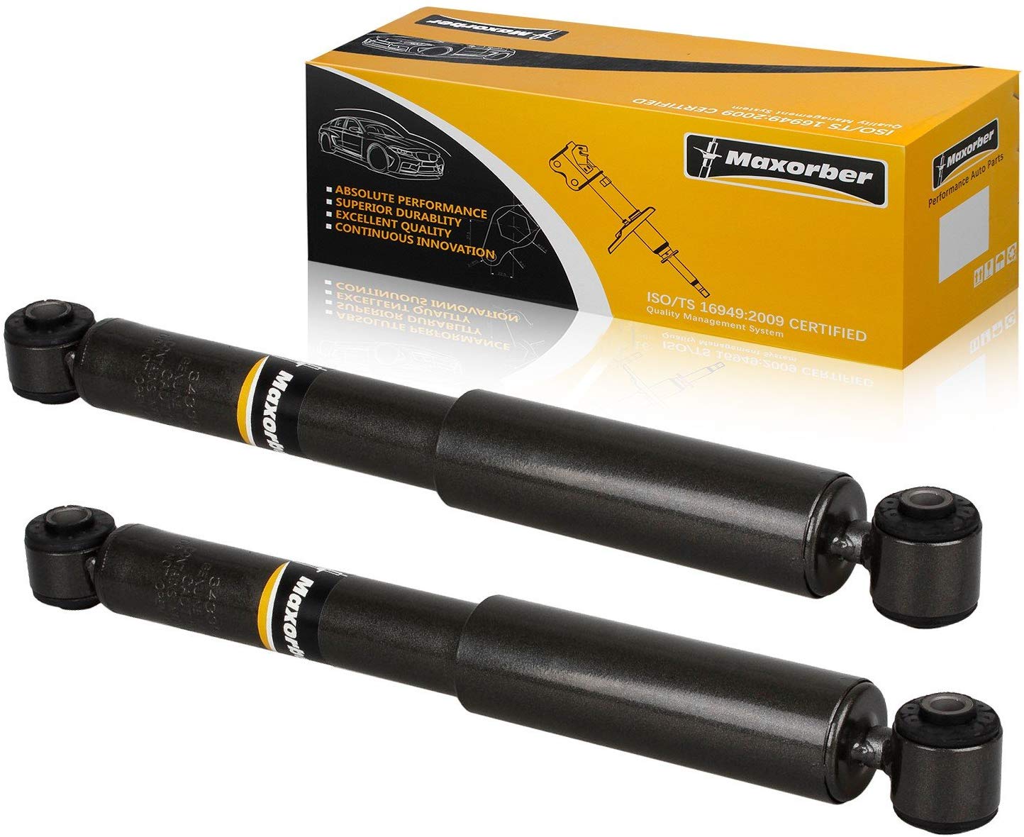 Maxorber Rear Set Shocks Struts Absorber Compatible with Saturn ION 2003-2007 Replacement for Chevrolet HHR Cobalt 2005-2011 Replacement for Pontiac G5,Saturn Astra 2007-2009 Shocks Absorber