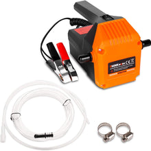 THINKWORK Oil Pump for Oil Change, 12V 80W Electric Oil Pump and Marine Oil Change Pump, Upgraded Oil Change Pump Extractor with Handle for Boat, Car, Motorcycle