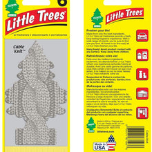 LITTLE TREES Car Air Freshener | Hanging Tree Provides Long Lasting Scent for Auto or Home | Cable Knit, 6-packs (4 count)