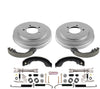 Power Stop KOE15403DK Autospeciality Replacement Rear Brake Kit- OE Rotors & Ceramic Brake Pads