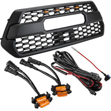 Seven Sparta Led Lights 4 PCS with Fuse for 2016-2018 Aftermarket Toyota Tacoma TRD PRO Grille (Amber Shell with Amber Light)