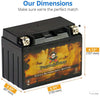 Replacement YTX9-BS Powersports Battery - Rechargeable - Maintenance Free - Absorbed Glass Matt - Pirate Battery