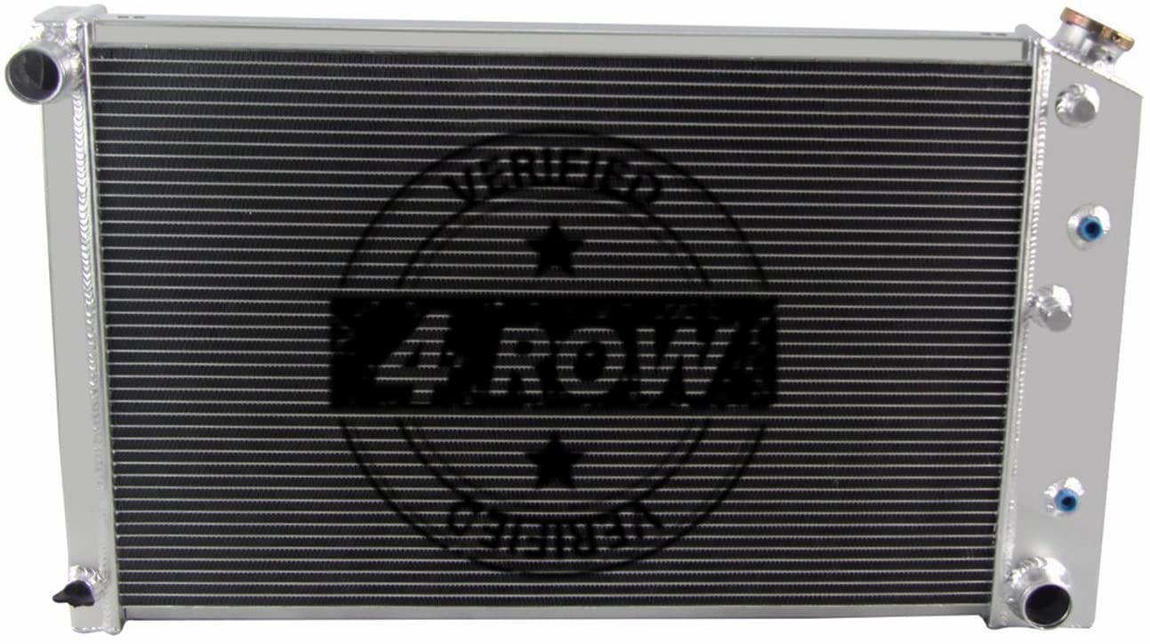 Primecooling 62MM 4 Row Aluminum Radiator for GMC Buick, Chevy,Pontiac,Oldsmobile. Multiple GM Models 1970-87