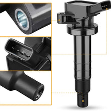 Ignition Coil 4-Pack Compatible with Toyota Celica Corolla Matrix MR2-2001-2002 Chevrolet Chevy Prizm - 2003-2008 Pontiac Vibe L4 1.8L