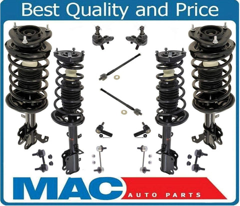 Mac Auto Parts 142924 Front & Rear Strut Shock Coil Spring Assembly + Suspension Kit New Corolla