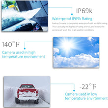 Wireless Backup Camera System, IP69K Waterproof Wireless License Plate Rear View Camera, Night Vision and 4.3’’ Wireless Mirror Monitor for Cars, Trailer, RV, Pickup Trucks, Cargo Vans, etc.