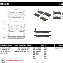 StopTech 309.06360 Street Performance Rear Brake Pad