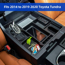 JoyTutus Center Console Organizer Tray for 2014 to 2019 2020 Toyota Tundra Armrest Secondary Storage Box Center Console Insert