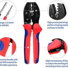 Kohree Solar Crimping Tool for MC4 / MC3 Cable Connector, with 6pcs Male Female Solar Connector + 2pcs Spanners Wrench + 1pcs Wire Crimper + 1pcs Tool Kit for 2.5/4/6mm² Solar PV Wire