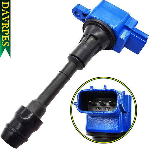 DAVRPES UF350 22448-8H315 Ignition Coil Pack For 2002-2006 Nissan Altima, 2002-2008 Nissan Sentra X-Trail, 2010-2013 X-Trail 2.5L-L4 Replace# C1398｜22448-8H310｜22448-8H300｜22448-8H311｜1788319｜5C1395