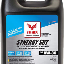 Triax Synergy SRT 0W-30 Full Synthetic | SN Plus API Licensed | Moly & Boron Friction Modified | 15,000 Miles or 2 Years (1 Gallon (Pack of 1))