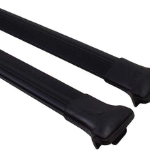 RE&AR Tuning Cross Bar Compatible for Kia Sorento 2002-2009 Roof Racks Car Top Luggage Carrier Rails Alu Black