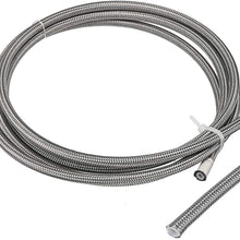 RJJX 2m AN3 Braided Stainless Steel 3AN AN3 an-3 Brake Hose PTEF Hydraulic Brake Fuel Line Hose