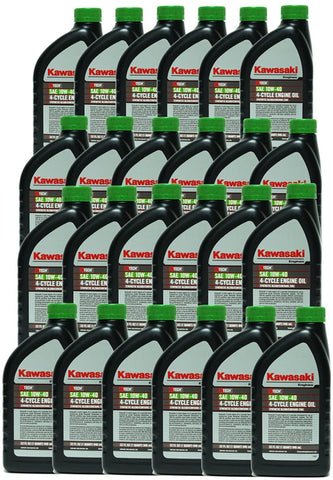 Replaces Kawasaki 24PK Genuine OEM 10W40 Motor Oil Quart 4-Cycle K-Tech 99969-6296