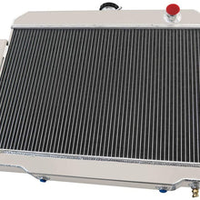 OzCoolingParts 72-86 Jeep CJ-Series Radiator - Designs Pro 3 Row Core Aluminum Racing Radiator for 1972-1986 73 74 75 76 77 78 79 80 81 82 83 84 85 Jeep CJ CJ5 CJ6 CJ7 Automotive Engine Radiator