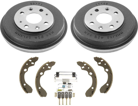 Mazda Protege Fits Ford Escort Tracer Mazda 323 (2) Brake Drums Shoes Springs