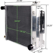 ALLOYWORKS 3 Row Aluminum Radiator for Jeep Wrangler TJ YJ CHEVY V8 Conversion (w/FAN SROUD)