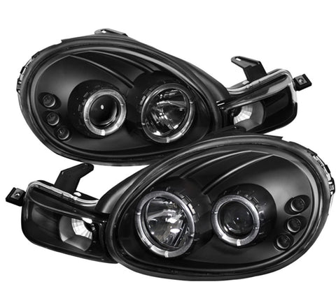 Spyder Auto 5009906 LED Halo Projector Headlights Black/Clear
