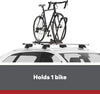 YAKIMA - HighRoad Wheel-On Mount Upright Bike Carrier for Roof Racks, 1 Bike Capacity