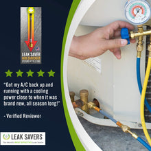 Leak Saver: Direct Inject Acid Scavenger (No Sealant) - Acid Remover - Created by HVAC Pros - for A/C and Refrigeration Systems Up to 5 Tons - Converts Acid to Synthetic Oil - Made in The USA